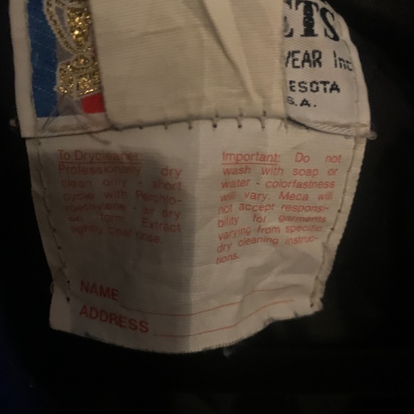 Vintage Blue and White Varsity Jacket - Picture 5 of 8